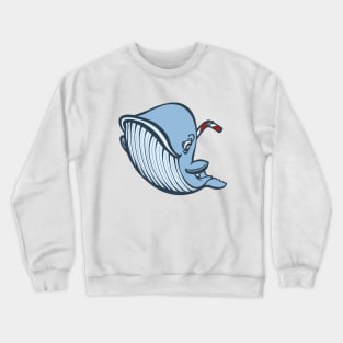 Whale with a Straw or Save Our Oceans! Crewneck Sweatshirt